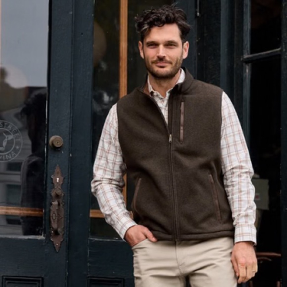 Tom Beckbe Men's Brown Vest XL